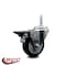 Service Caster 35 Inch Black Polyurethane Wheel Swivel 34 Inch Threaded Stem Caster with Brake SCC SCC-TS20S3514-PPUB-BLK-PLB-34212 - alternate 4